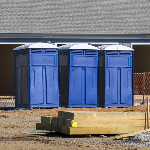 what is the maximum capacity for a single portable toilet in Hysham